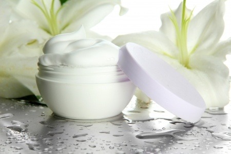 certain creams can help a chicken skin rash- image is of a bottle of skin cream