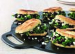 kale onion and black bean arepas