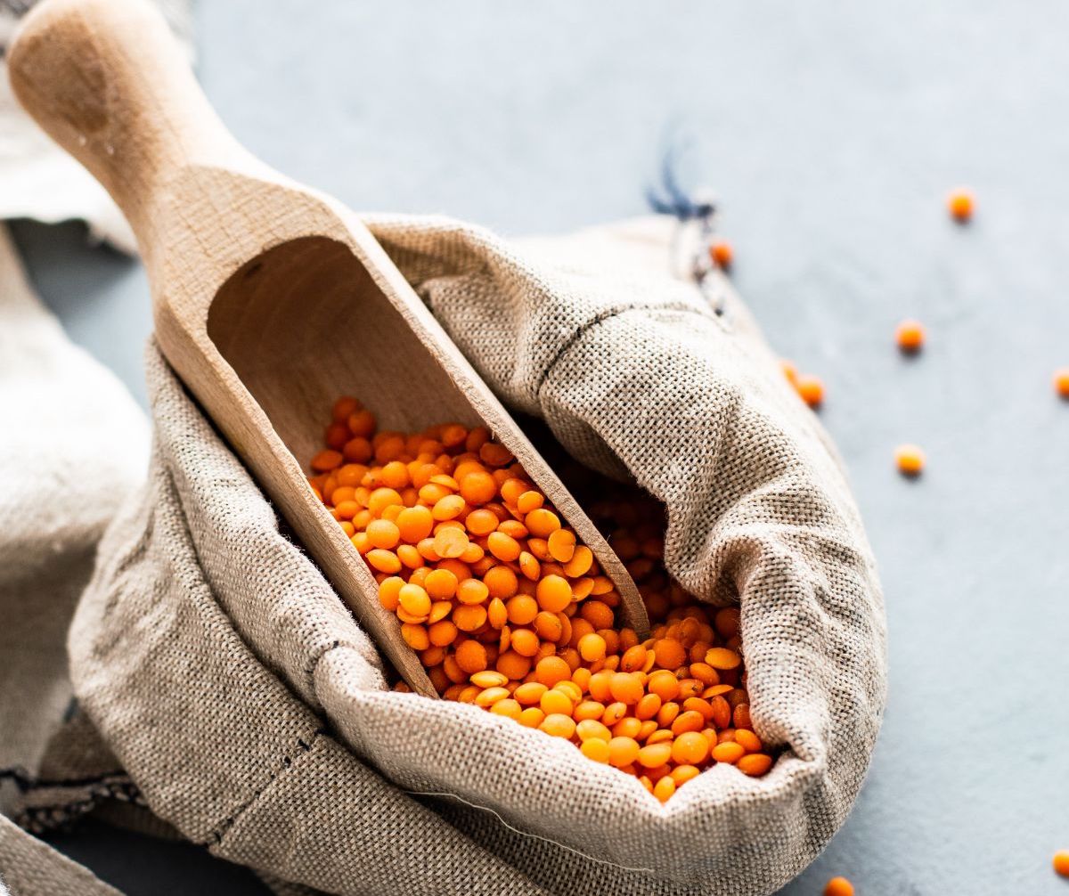 A bag of lentils which contain sucrose and can trigger sucrose intolerance