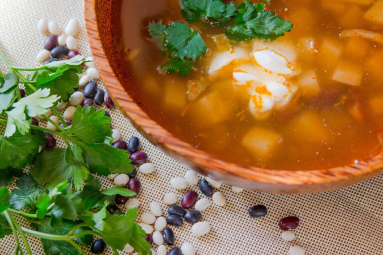 bean soup and epazote