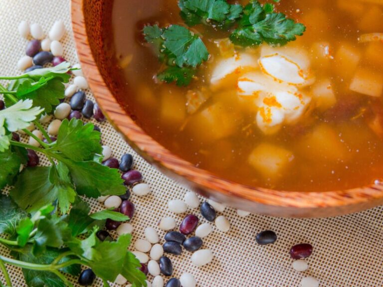 bean soup and epazote