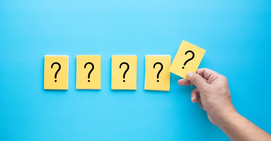 Five question marks